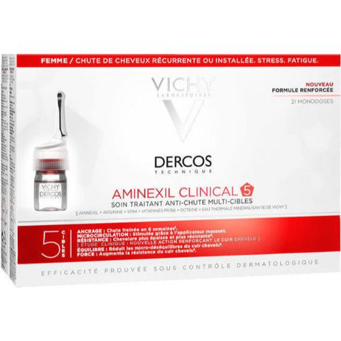 Buy Vichy Dercos Aminexil Clinical Ampoule 21 VL Online - Kulud Pharmacy