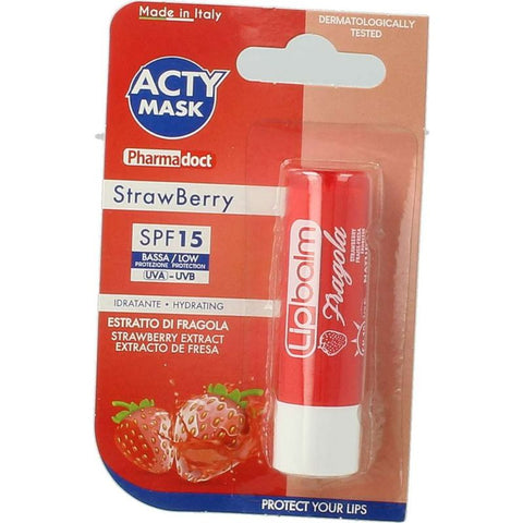 Buy Eurosirel Fruit Strawberry Lip Balm 1 PC Online - Kulud Pharmacy