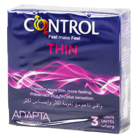 Buy Control Thin Condom 3 PC Online - Kulud Pharmacy