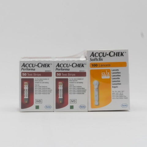 Buy Accu Chek Performa Strips + Lancet Promotion 1 KT Online - Kulud Pharmacy