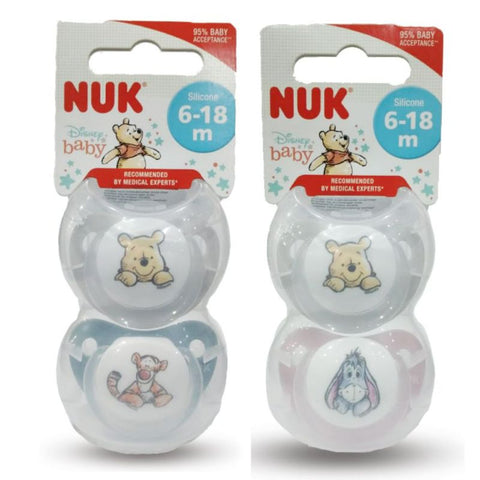 Buy Nuk Silicone Pacifier Soother 2 PC Online - Kulud Pharmacy