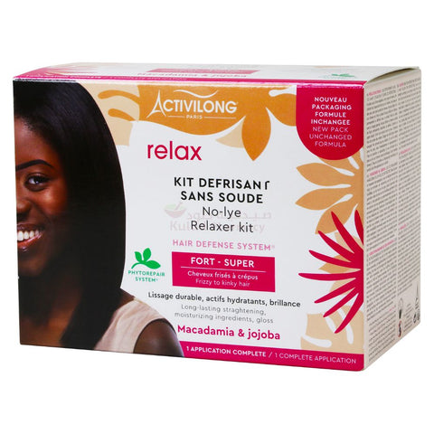 Buy Activilong Actigloss Nourish No Lye Relaxer Super Fort Macadamia And Jojoba Hair Kit 1 KT Online - Kulud Pharmacy