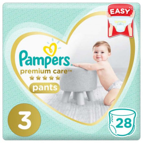 Buy Pampers Premium Care Pants S3 Baby Diaper 28 PC Online - Kulud Pharmacy