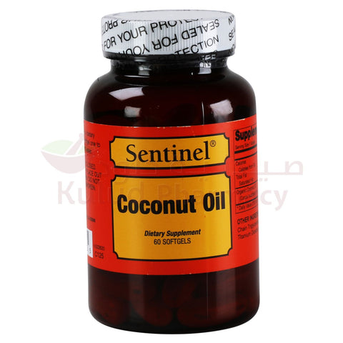Buy Sentinel Coconut Oil Capsule 60 CAP Online - Kulud Pharmacy