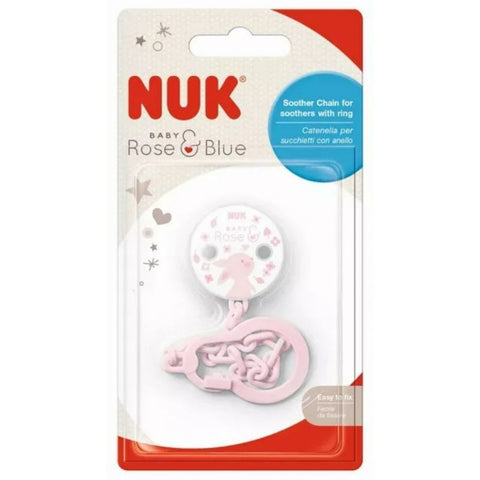 Buy Nuk Baby Rose Soother Chain 1 PC Online - Kulud Pharmacy