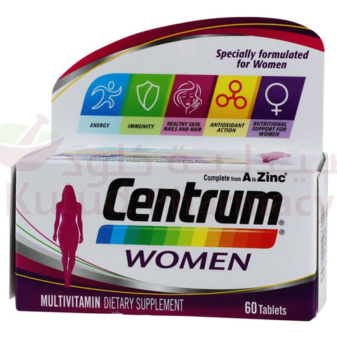 Buy Centrum Women Multivitamin Tablet 60 PC Online - Kulud Pharmacy