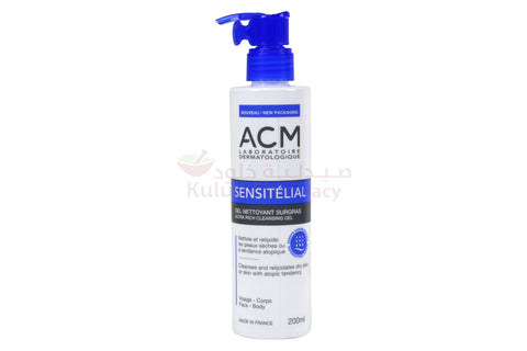 Buy Acm Sensetilial Gel Nettoyant Ultra Rich Cleansing Gel 200 ML Online - Kulud Pharmacy