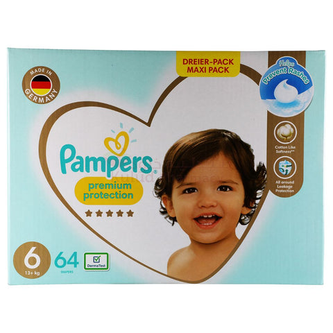 Buy Pampers  Premium Care S6 Baby Diaper 64 PC Online - Kulud Pharmacy