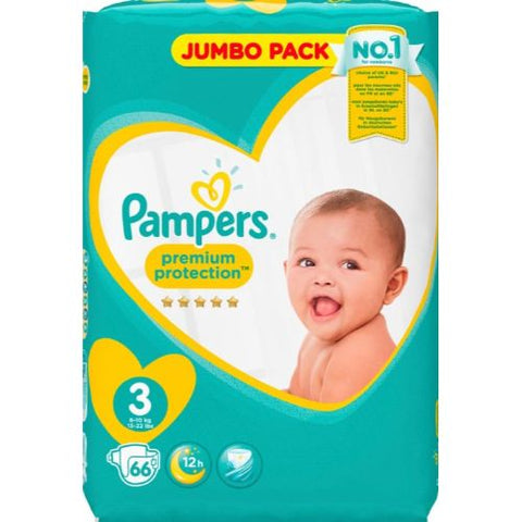 Buy Pampers Premium Care S3 Baby Diaper 66 PC Online - Kulud Pharmacy