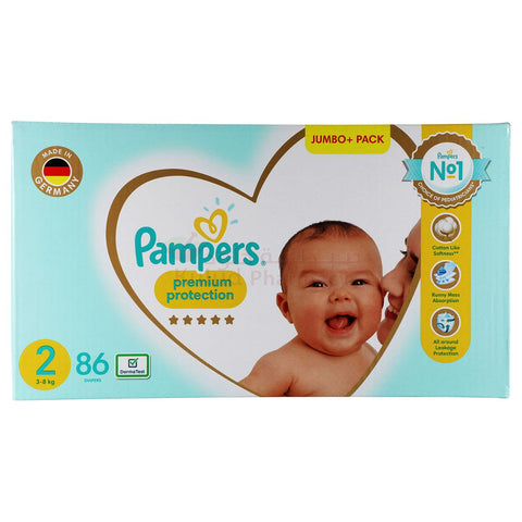 Buy Pampers  Premium Care S2 Baby Diaper 86 PC Online - Kulud Pharmacy
