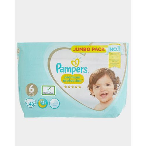Buy Pampers Premium Care S6 Baby Diaper 43 PC Online - Kulud Pharmacy