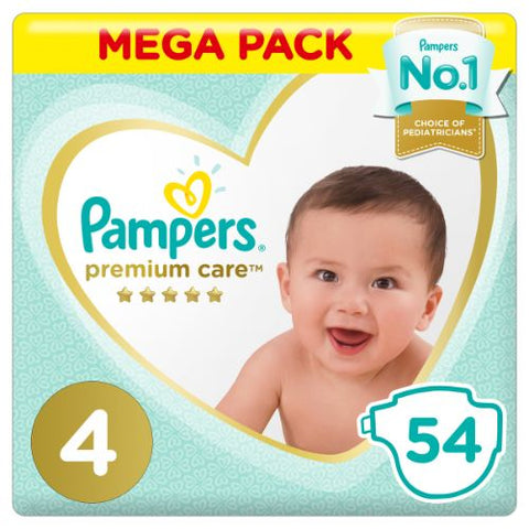 Buy Pampers  Premium Care S4 Baby Diaper 54 PC Online - Kulud Pharmacy