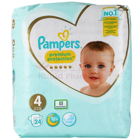 Buy Pampers  Premium Care S4 Baby Diaper 24 PC Online - Kulud Pharmacy