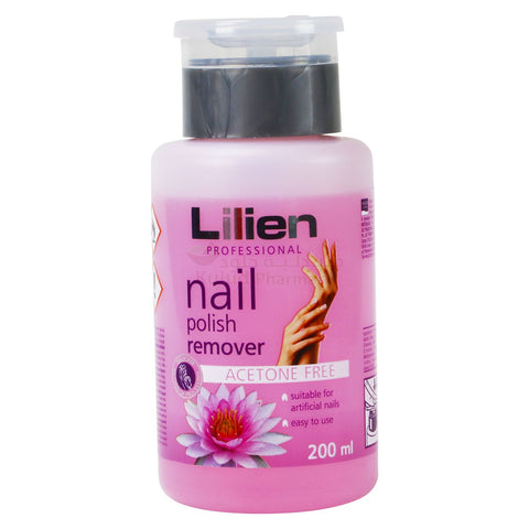 Buy Lilien Pump Acetone Free Water Lily Nail Polish Remover 200 ML Online - Kulud Pharmacy
