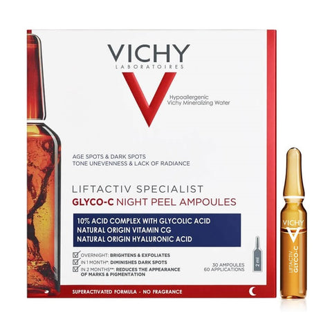 Buy Vichy Liftactiv Glyco-C Night Peel Ampoule 2 Ml 30 PC Online - Kulud Pharmacy