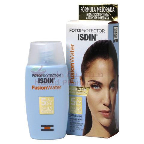 Buy Isdin Fotoprotector Fusion Water Spf 50+ Face Cream 50 ML Online - Kulud Pharmacy