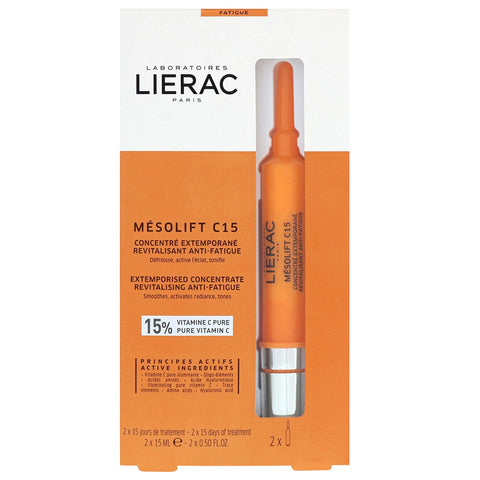 Buy Lierac Mesolift C15 Revitalising Anti-Fatigue Ampoule 30 ML Online - Kulud Pharmacy