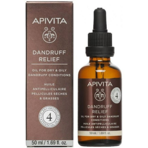 Buy Apivita Pre-Shampoo Dandruff Relief Hair Oil 50 ML Online - Kulud Pharmacy