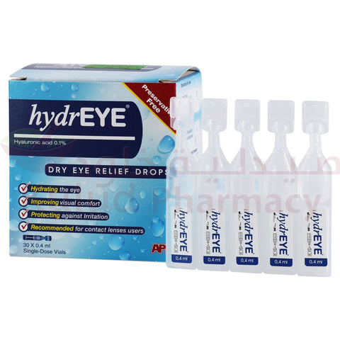 Buy Hydreye Sdu Eye Drops 0.4 Ml 30 PC Online - Kulud Pharmacy