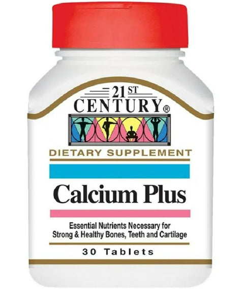 Buy 21St Century Calcium Plus Tablet 30 PC Online - Kulud Pharmacy
