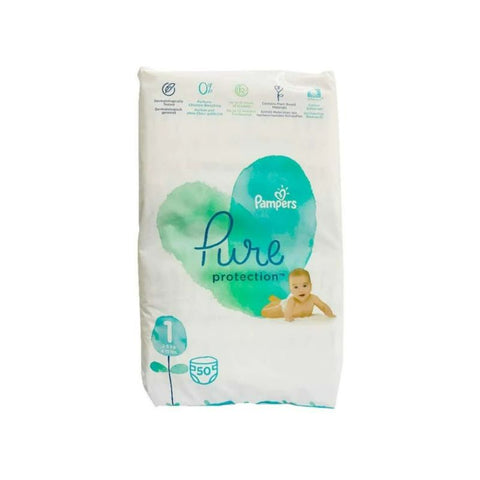 Buy Pampers Pure S1 Baby Diaper 50 PC Online - Kulud Pharmacy