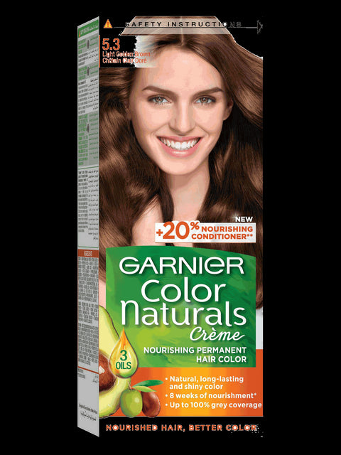 Buy Garnier Color Natural Light Golden Brown Hair Color 110 ML Online - Kulud Pharmacy