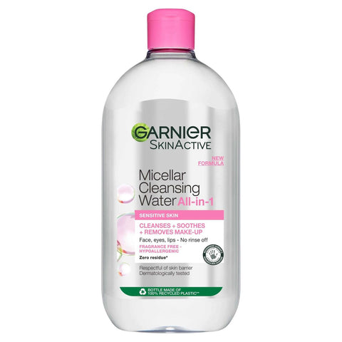 Buy Garnier Micellar Gbar All Sensitive Skin Cleansing Water 400 MM Online - Kulud Pharmacy