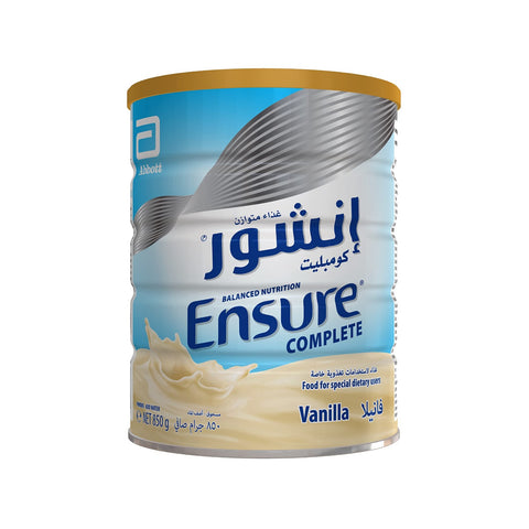 Buy Ensure Complete Vanilla Milk Formula 850 GM Online - Kulud Pharmacy