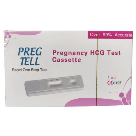 Buy Preg Tell Hcg Pregnancy Test Cassette 1T Device 1 PC Online - Kulud Pharmacy
