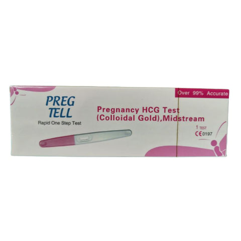 Buy Preg Tell Hcg Pregnancy Test Midstrem 1T Device 1 PC Online - Kulud Pharmacy