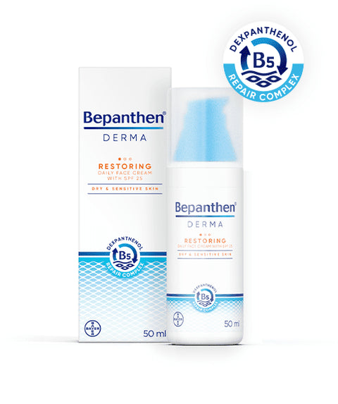 Buy Bepanthen Derma Restoring Daily With Spf25 Face Cream 50 ML Online - Kulud Pharmacy