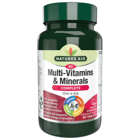 Buy Natures Aid Complete A-Z Multivitamins & Minerals 90PC Online - Kulud Pharmacy