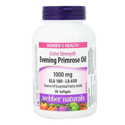Buy Webber Naturals Evening Primrose Oil Capsule 1000 Mg 90 CAP Online - Kulud Pharmacy