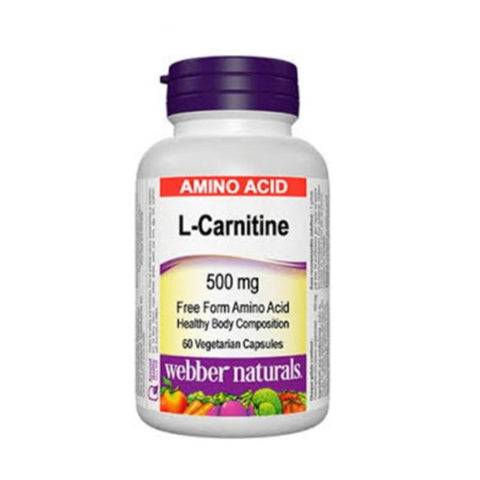 Buy Webber Naturals L Carnitine Capsule 500 Mg 60 CAP Online - Kulud Pharmacy
