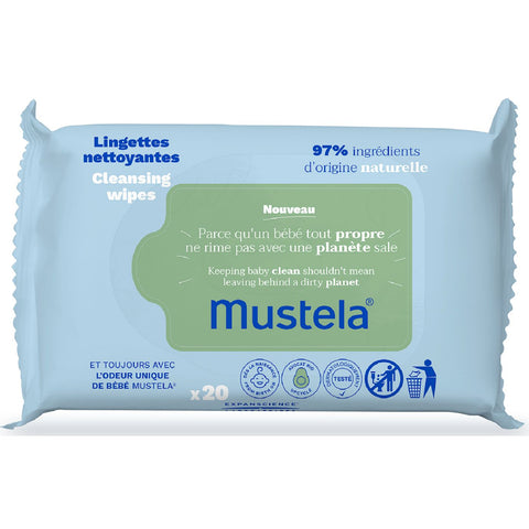 Buy Mustela Cleansing Wipes X20 20PC Online - Kulud Pharmacy