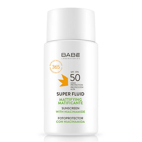 Buy Babe Facial Sunscreen Mattifying Super Fluid Spf 50 50ML Online - Kulud Pharmacy