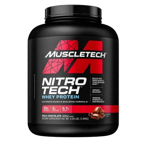 Buy Muscletech Nitro Tech Whey Protein 4Lbs Cookies & Cream 4LB Online - Kulud Pharmacy