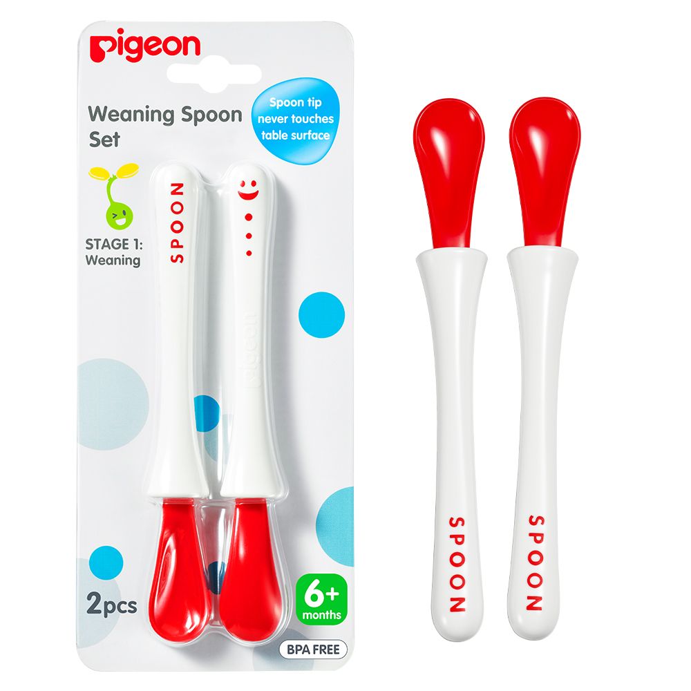 Pigeon Weaning Spoon Set Pcs (Stage 1) 26399 1ST Kulud Pharmacy
