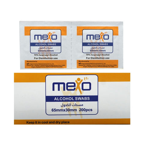 Buy Mexo Alcohol Swabs 200PC Online - Kulud Pharmacy