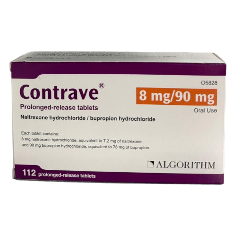 naltrexone with bupropion Contrave 8Mg/90Mg Tab 112'S