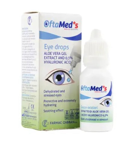 Oftameds Eye Drops with Aloe Vera Gel & 0.3% Hyaluronic Acid 10 ml