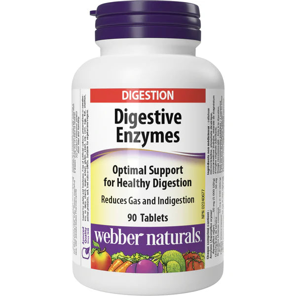 Webber Naturals Digestive Enzymes Tablet 90 PC Kulud Pharmacy