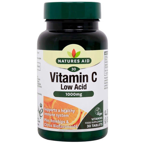 Buy Naturals Aid Vitamin C Low Acid Tablet 1000 Mg 30 Tab Online - Kulud Pharmacy