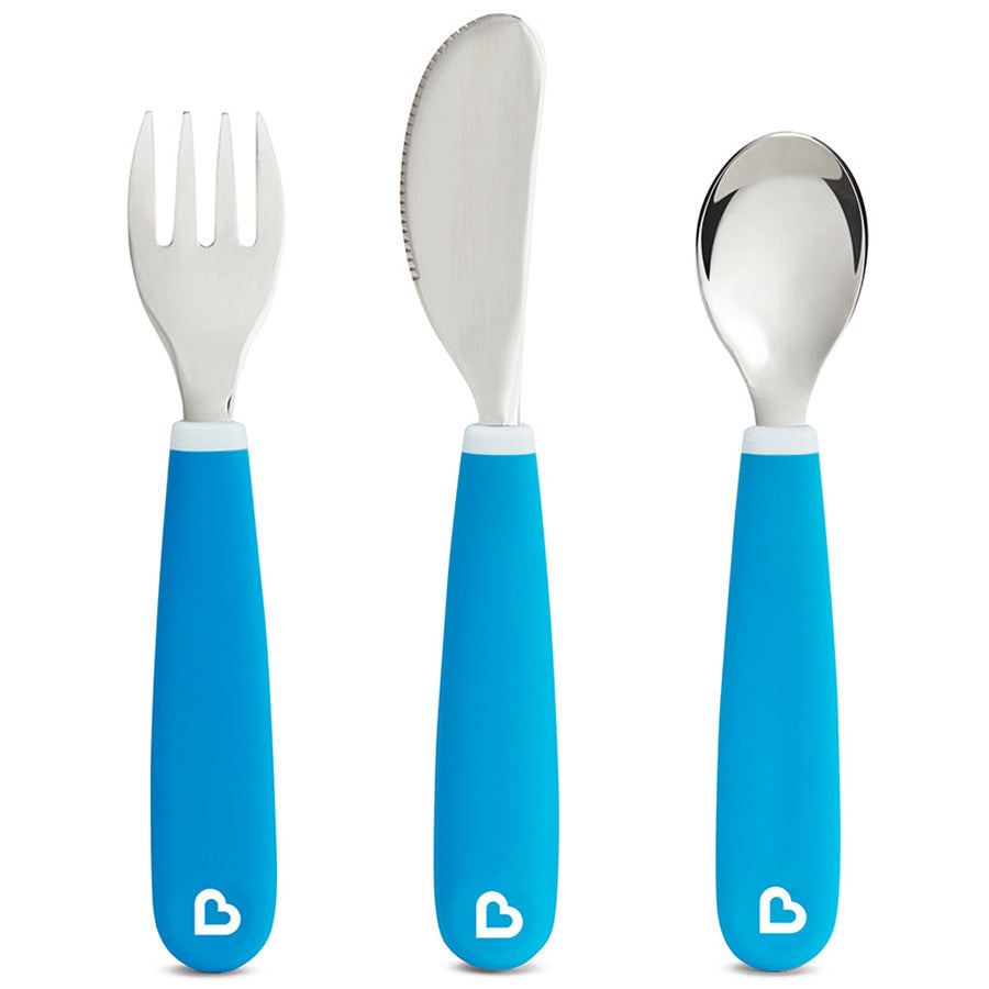 Munchkin - Splash Toddler Utensil Set (Blue) | Utensils Munchkin - Splash Toddler Utensil Set (Blue) | Utensils