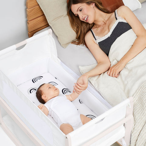 Snuzpod4 Bedside Crib (Rose White)