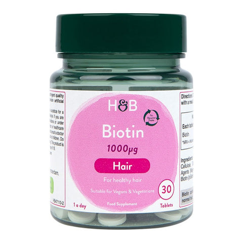 H&B Biotin 1000Ug 30 Tablets