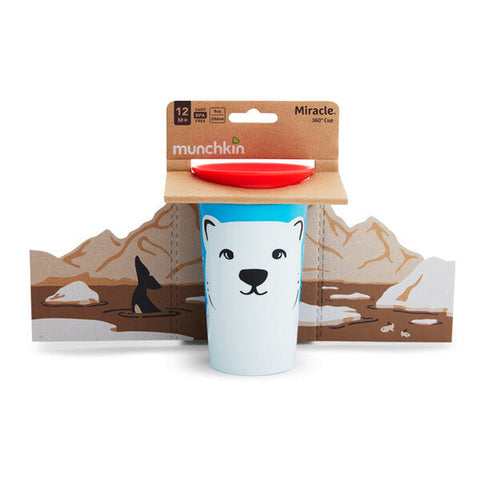 Munchkin - Miracle 360 Wildlove Sippy Cup 1Pc 9Oz - Polar Bear