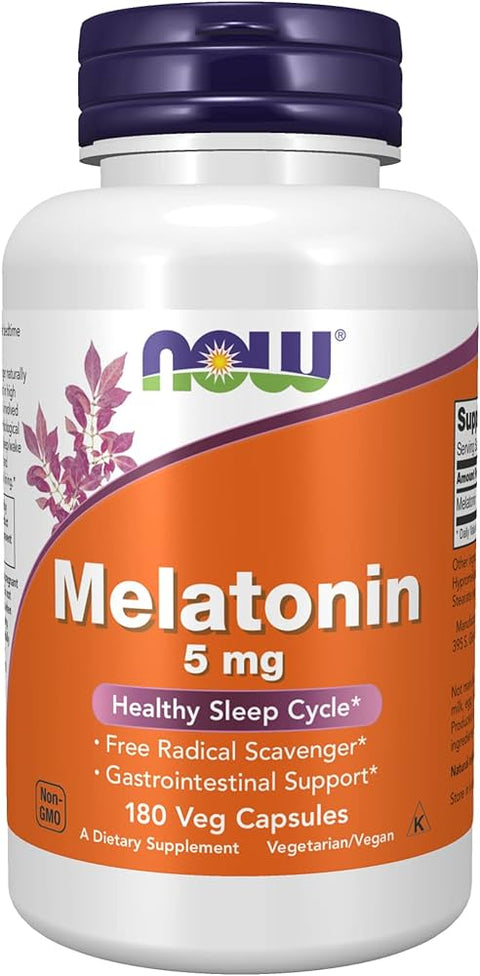 Buy NOW MELATONIN 5 MG 180  VEG CAPSULES Online - Kulud Pharmacy