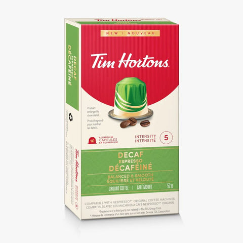 Tim Hortons Ncomp Decaf Espresso 10 Cap