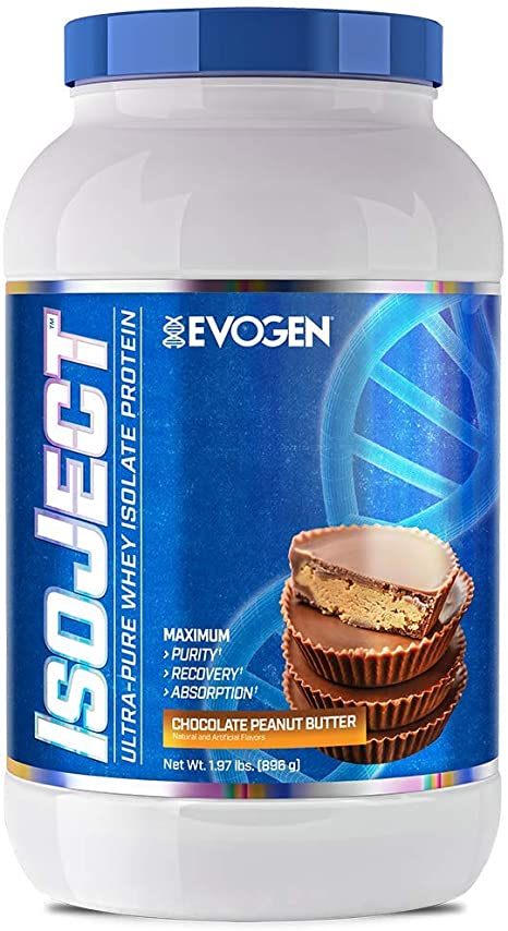 Buy Evogen Isoject Whey Isolate, Chocolate Peanut Butter, 28 Serv, 1.97 LBS Online - Kulud Pharmacy